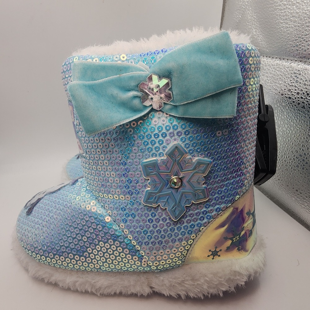 New Frozen Toddler Girls Slipper Bootie In 9-10 ~New with Tags- - Picture 3 of 9